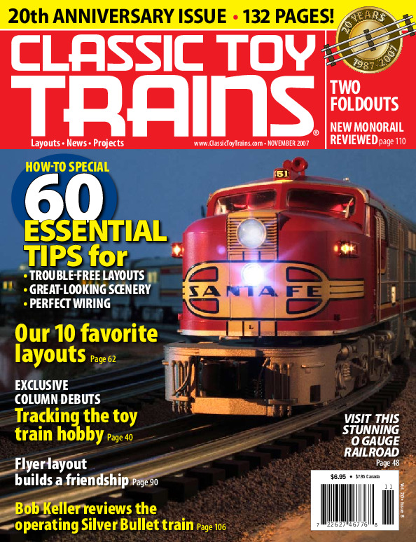 Classic Toy Trains, November 2007