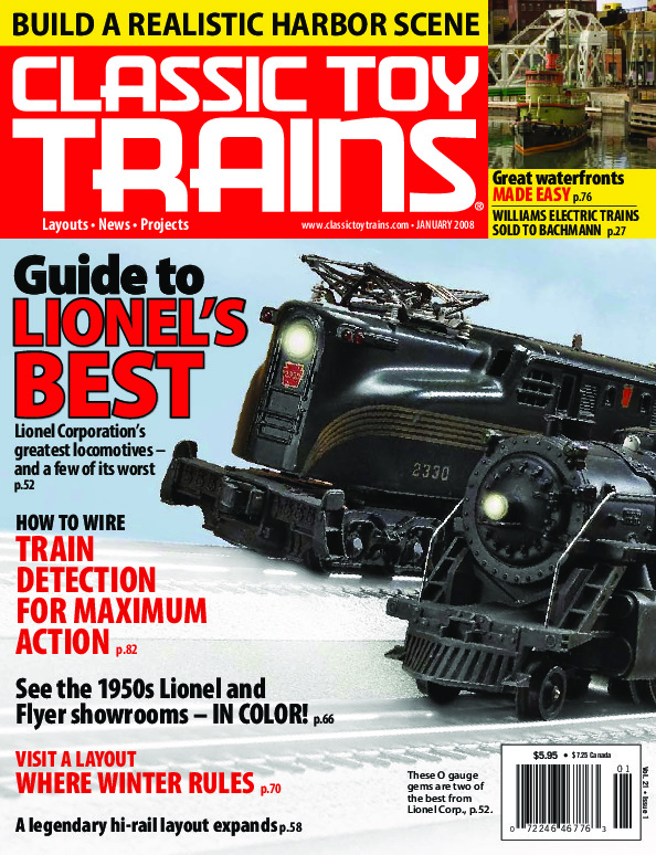 Classic Toy Trains, January 2008