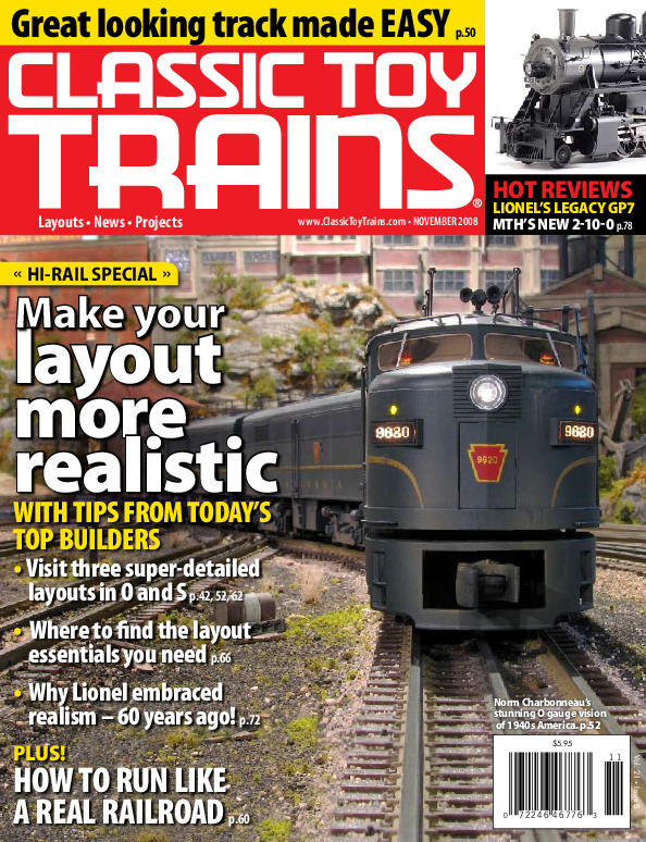 Classic Toy Trains, November 2008
