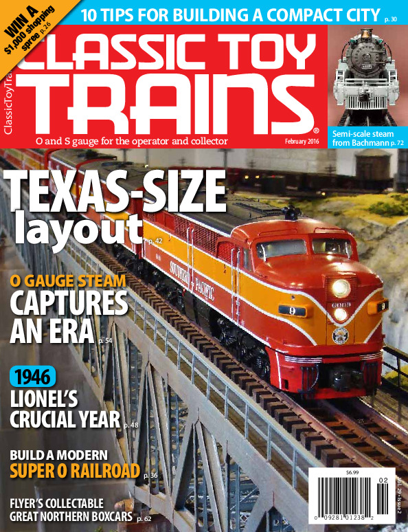 Classic Toy Trains, February 2016