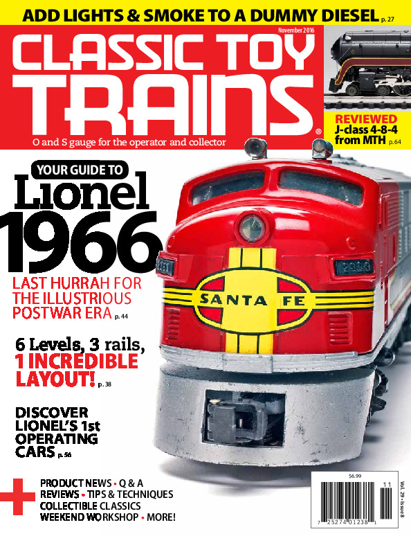 Classic Toy Trains, November 2016