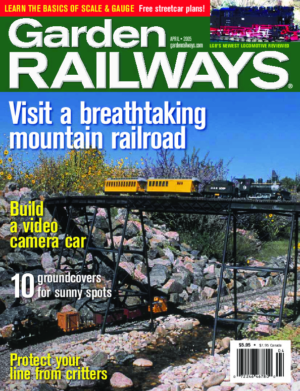 Garden Railways, April 2005