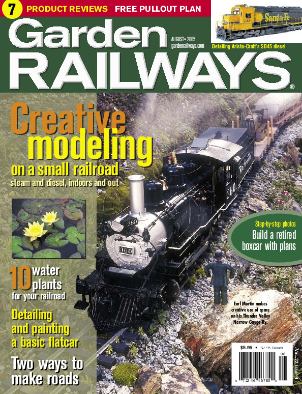 Garden Railways, August 2005
