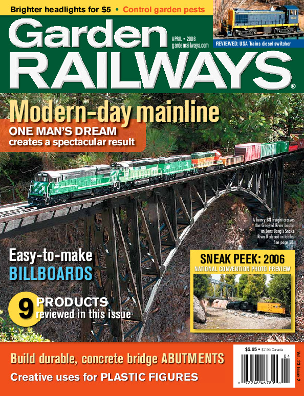 Garden Railways, April 2006