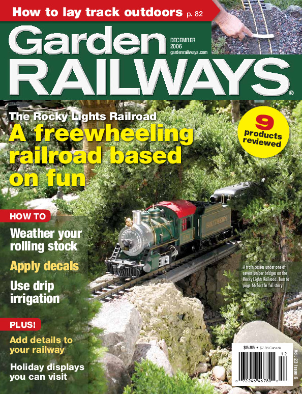 Garden Railways, December 2006
