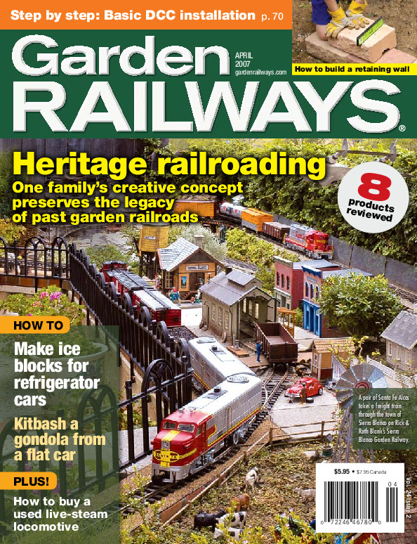 Garden Railways, April 2007