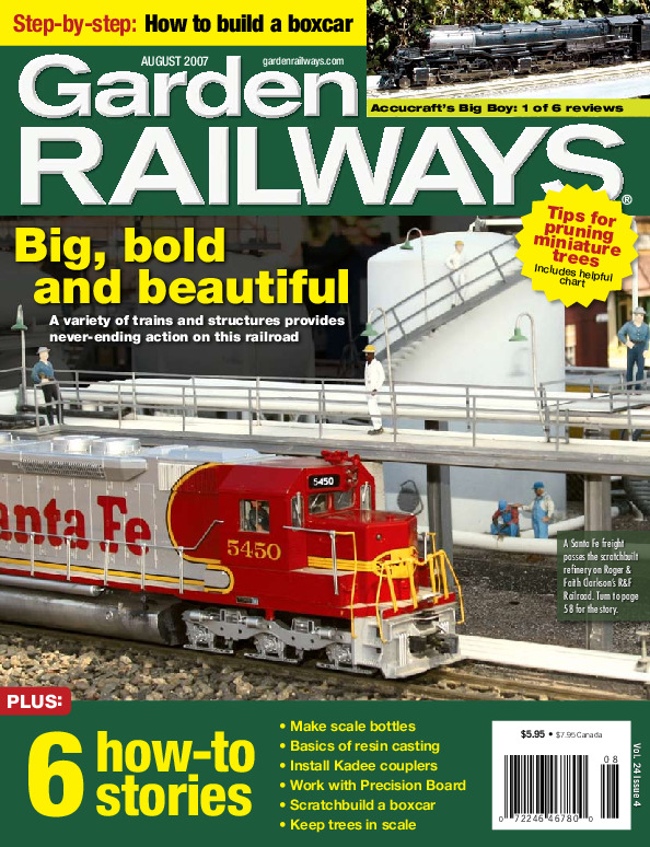 Garden Railways, August 2007