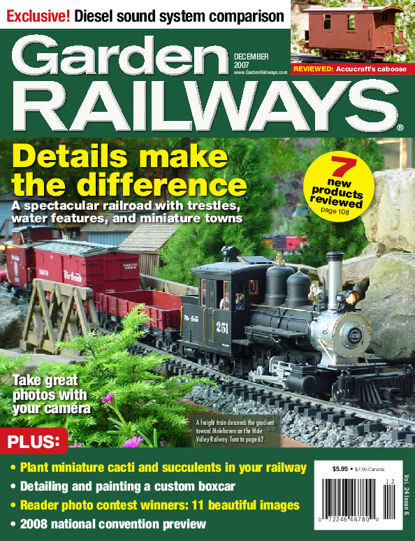 Garden Railways, December 2007