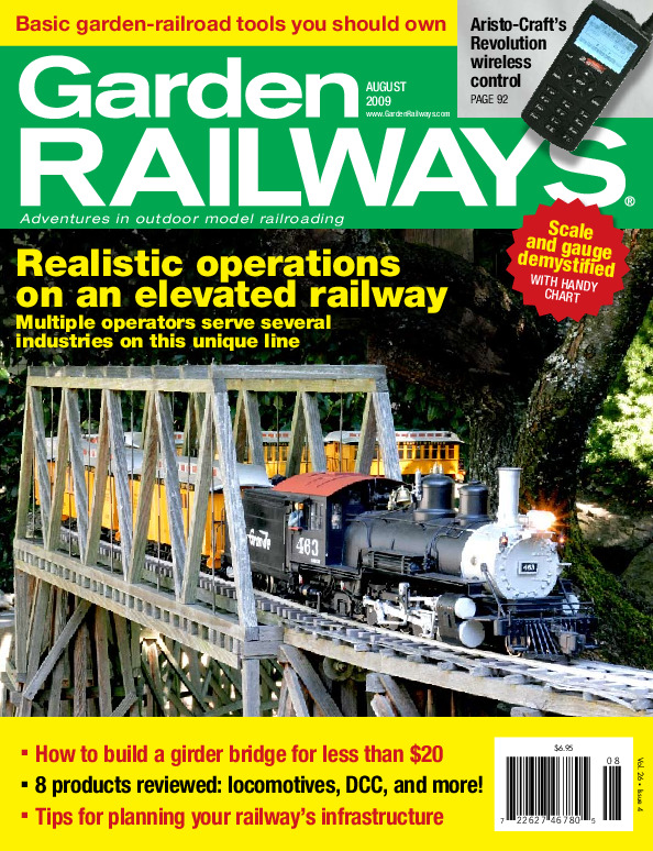 Garden Railways, August 2009
