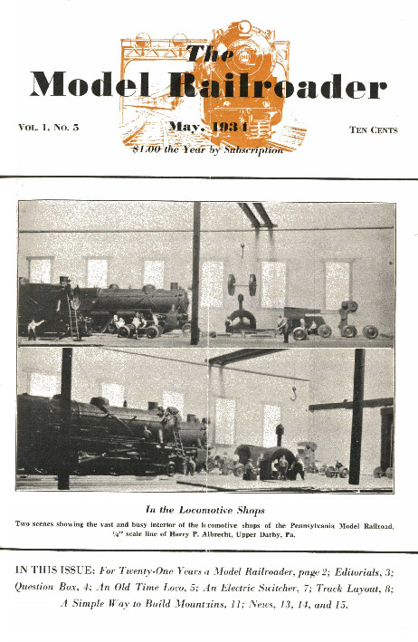Model Railroader, May 1934