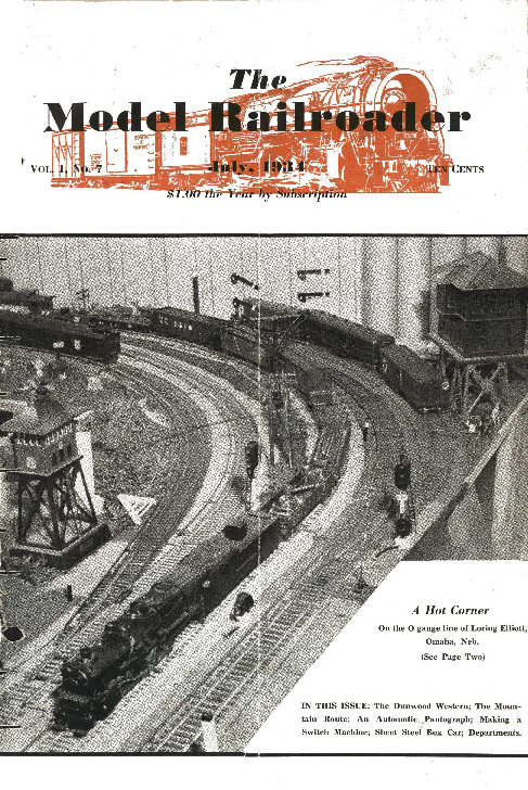 Model Railroader, July 1934