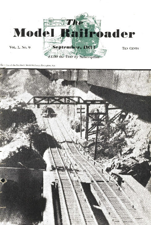 Model Railroader, September 1934