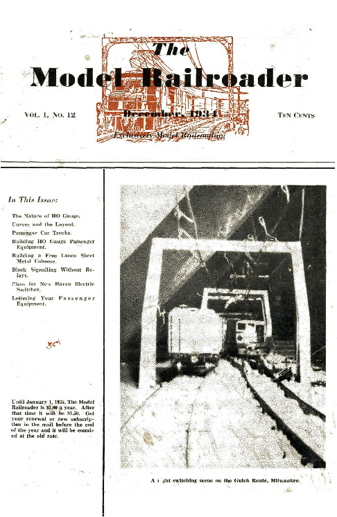 Model Railroader, December 1934