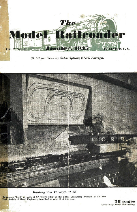 Model Railroader, January 1935