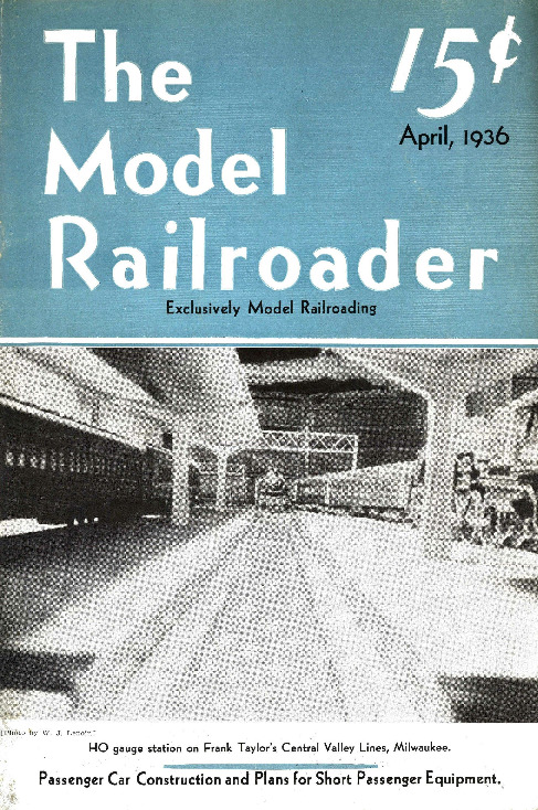 Model Railroader, April 1936