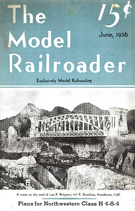 Model Railroader, June 1936