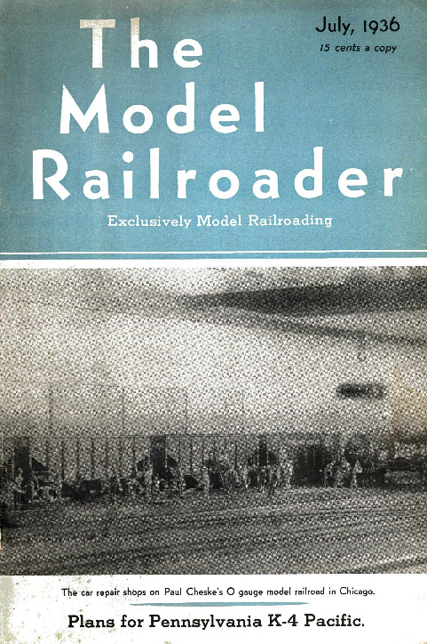 Model Railroader, July 1936