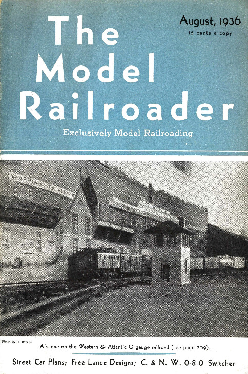Model Railroader, August 1936