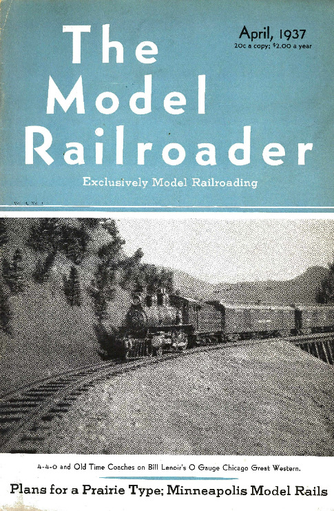 Model Railroader, April 1937