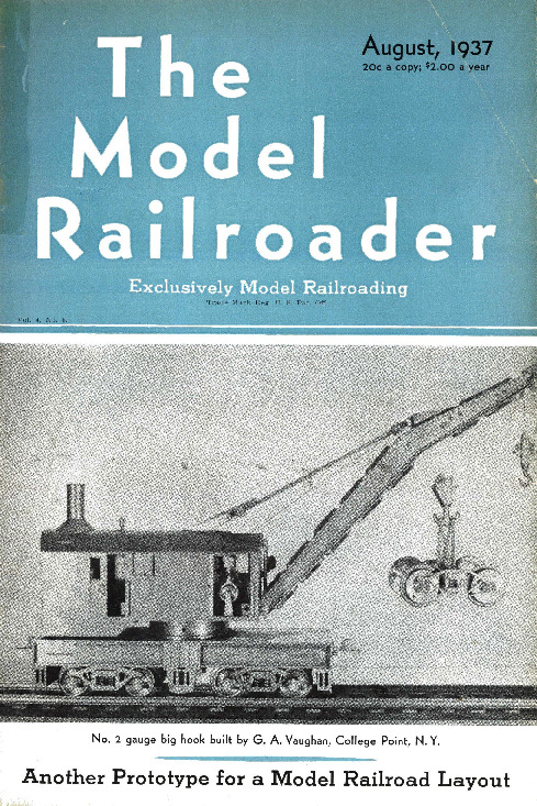 Model Railroader, August 1937
