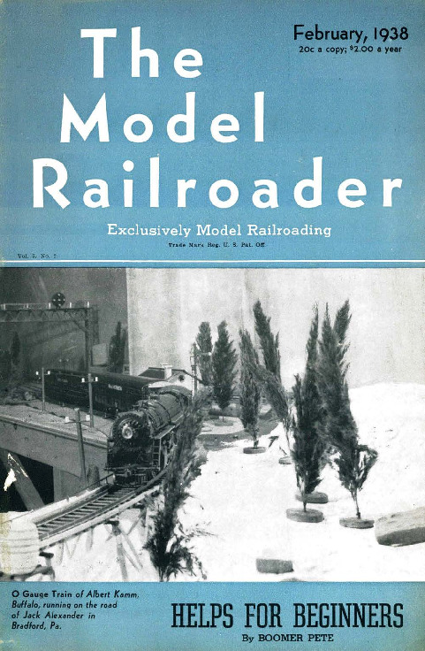 Model Railroader, February 1938
