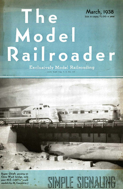 Model Railroader, March 1938