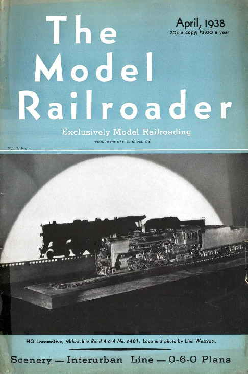 Model Railroader, April 1938