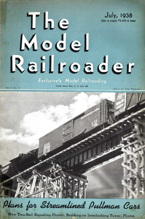 Model Railroader, July 1938
