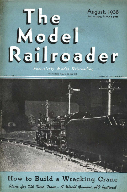 Model Railroader, August 1938