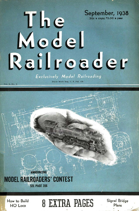 Model Railroader, September 1938
