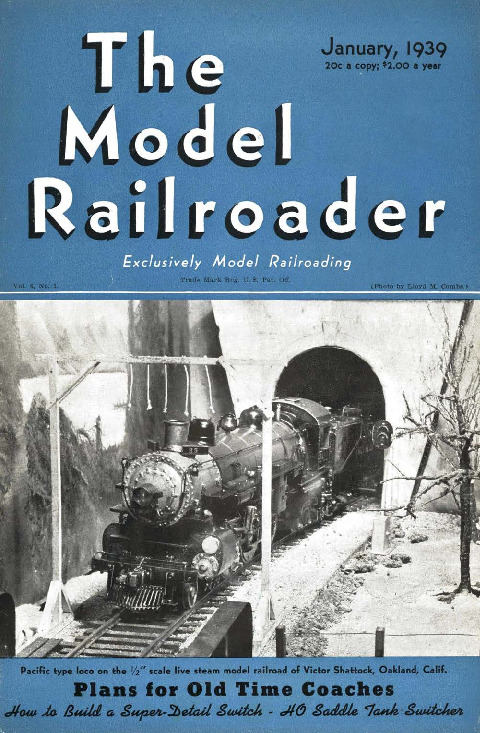 Model Railroader, January 1939