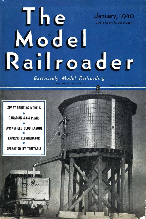 Model Railroader, January 1940
