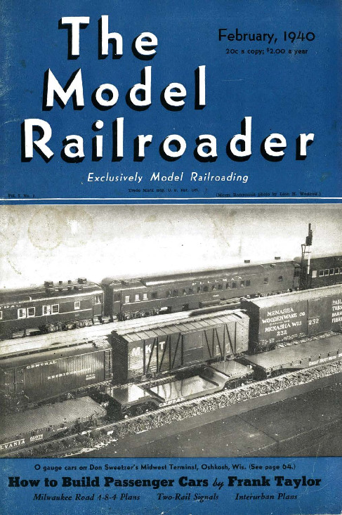 Model Railroader, February 1940