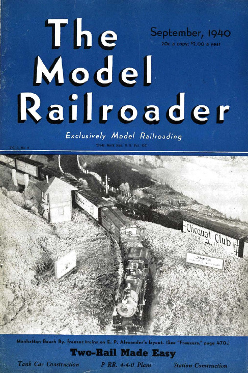 Model Railroader, September 1940