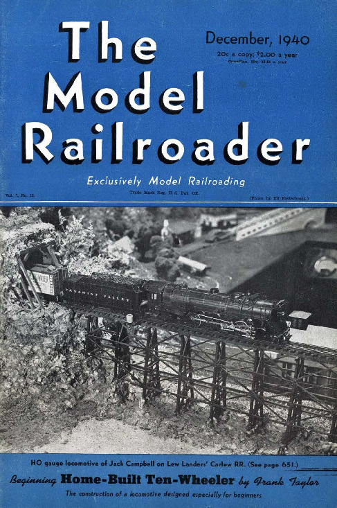 Model Railroader, December 1940