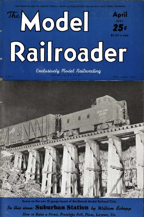 Model Railroader, April 1943