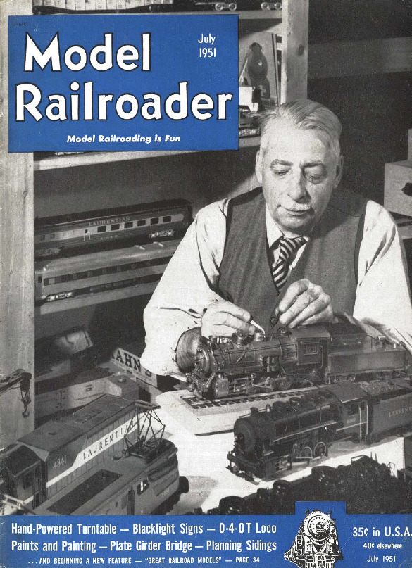 Model Railroader, July 1951