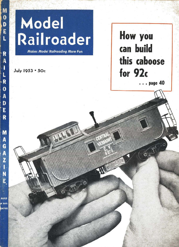 Model Railroader, July 1953