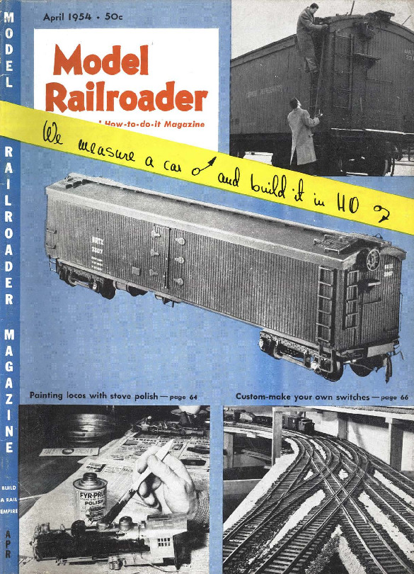 Model Railroader, April 1954
