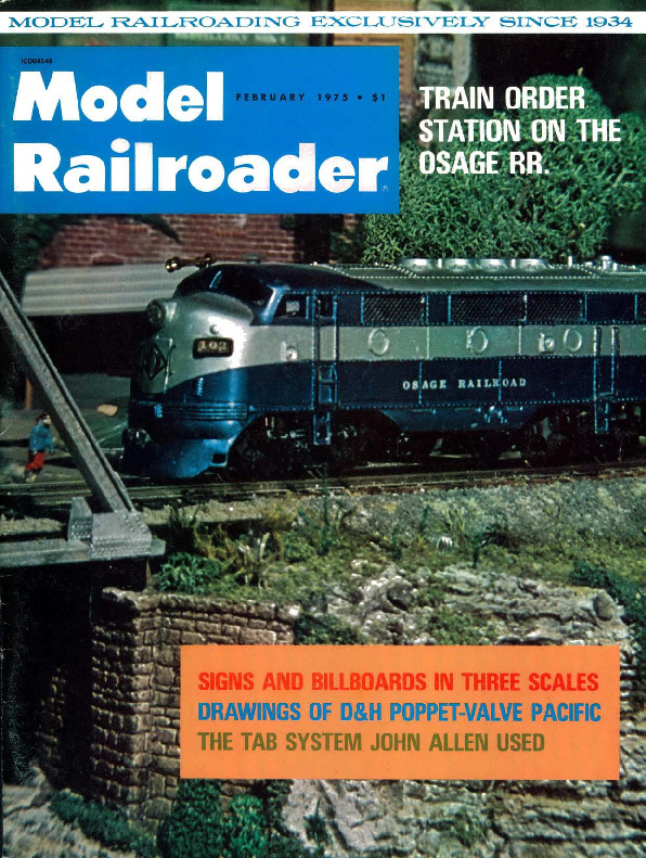 Model Railroader, February 1975