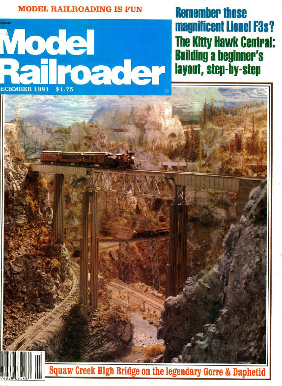 Model Railroader, December 1981
