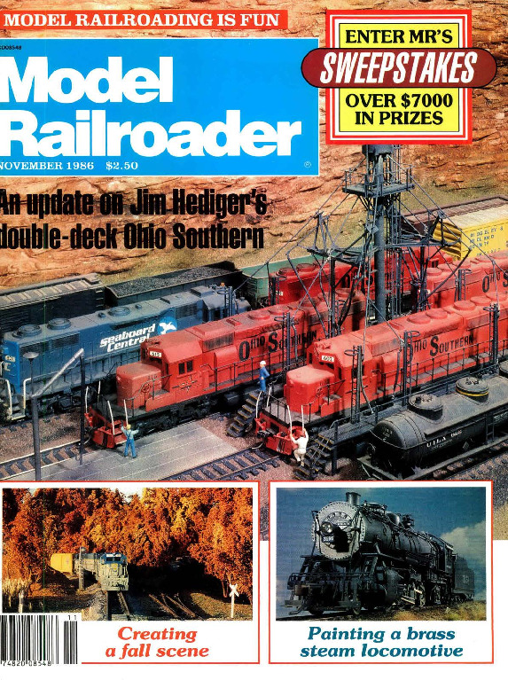 Model Railroader, November 1986