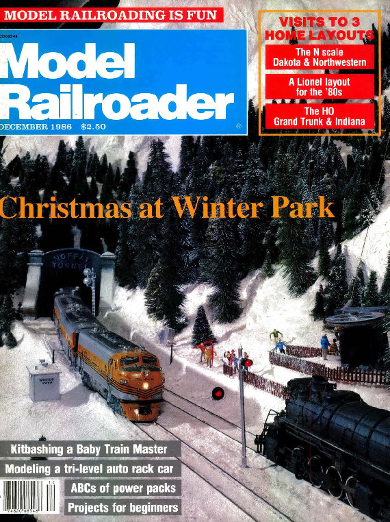 Model Railroader, December 1986