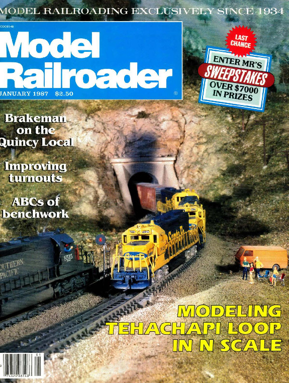 Model Railroader, January 1987