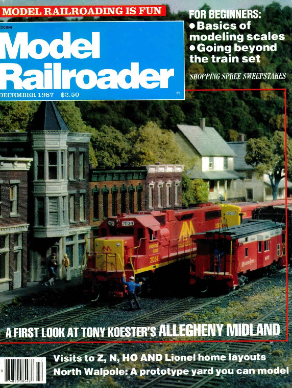 Model Railroader, December 1987
