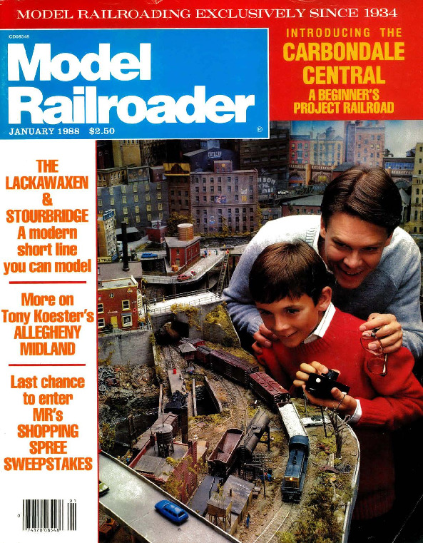 Model Railroader, January 1988