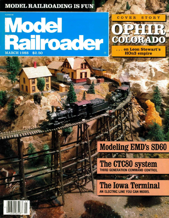 Model Railroader, March 1988