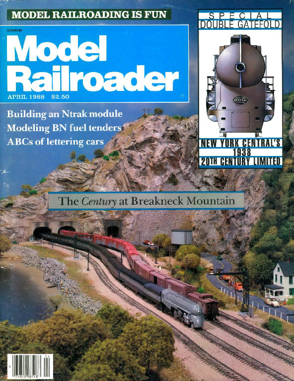 Model Railroader, April 1988