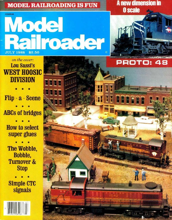 Model Railroader, July 1988