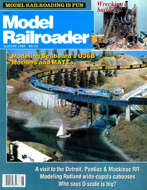 Model Railroader, August 1988